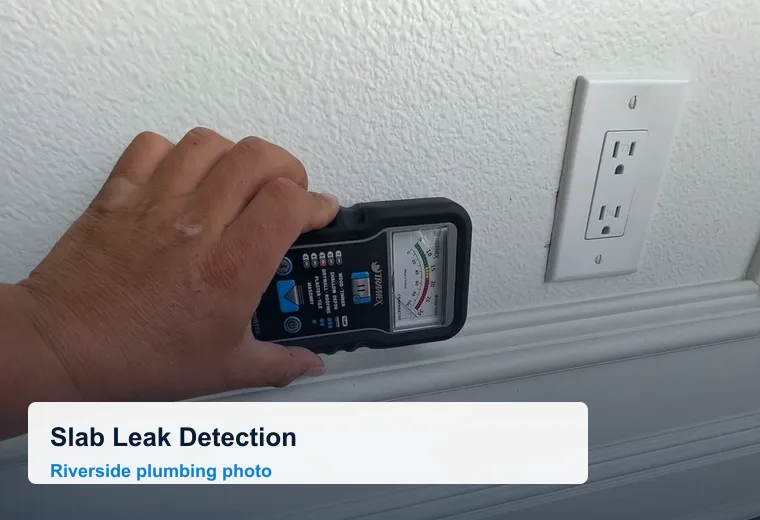 Thermal imaging slab leak detection equipment in Riverside