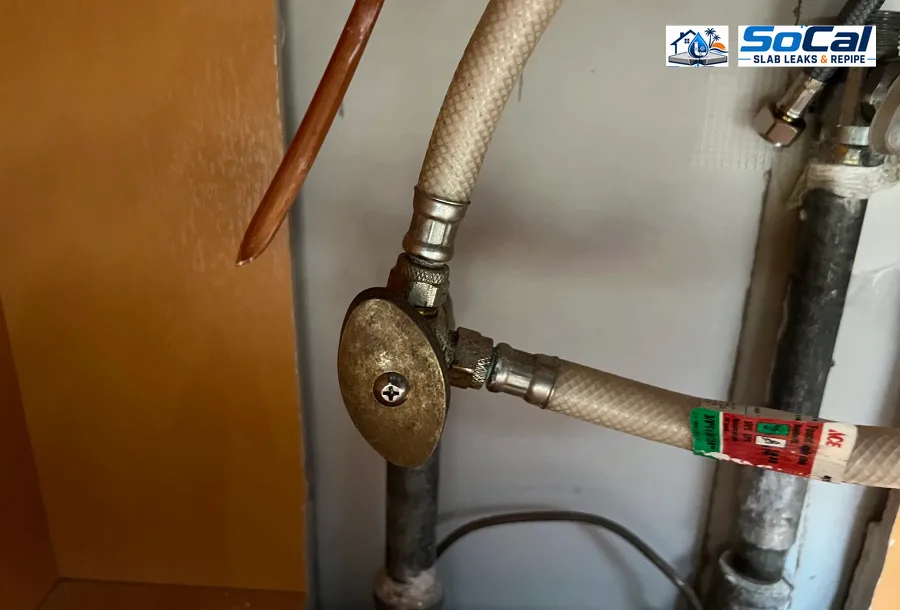Shutoff Valve Replacement photo for Banning homeowners showing small plumbing repair documentation