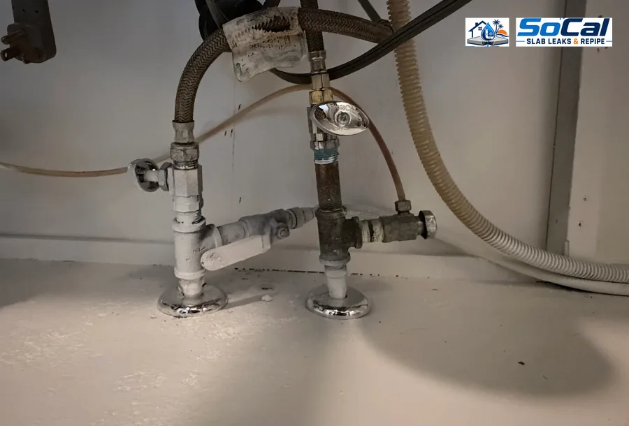 Shutoff Valve Replacement photo for Riverside homeowners showing small plumbing repair documentation
