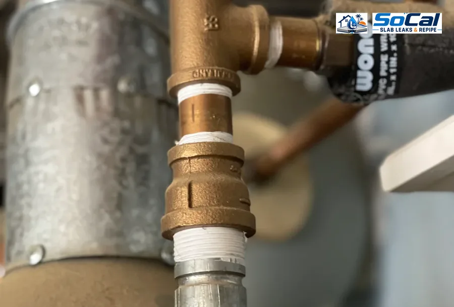 Shutoff Valve Replacement photo for San Jacinto homeowners showing small plumbing repair documentation
